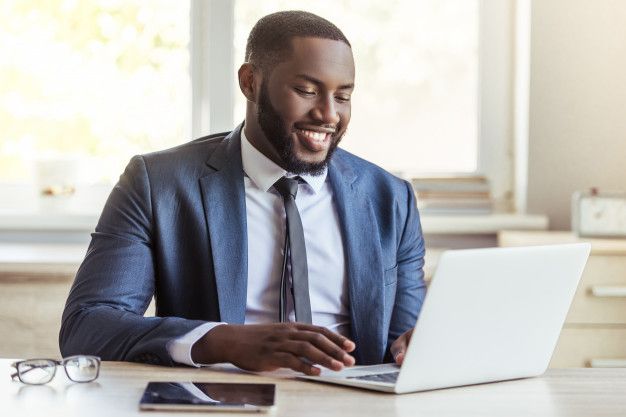 Premium Photo Afro American businessman in classic suit